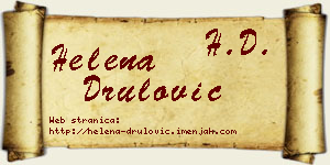 Helena Drulović vizit kartica